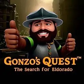 Logo of Gonzo's Quest from NetEnt at Kong Casino